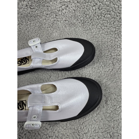 VANS Style 93 Coated Canvas True White Mary Jane Sneakers Shoes Women's Size 8.5 - Picture 7 of 15